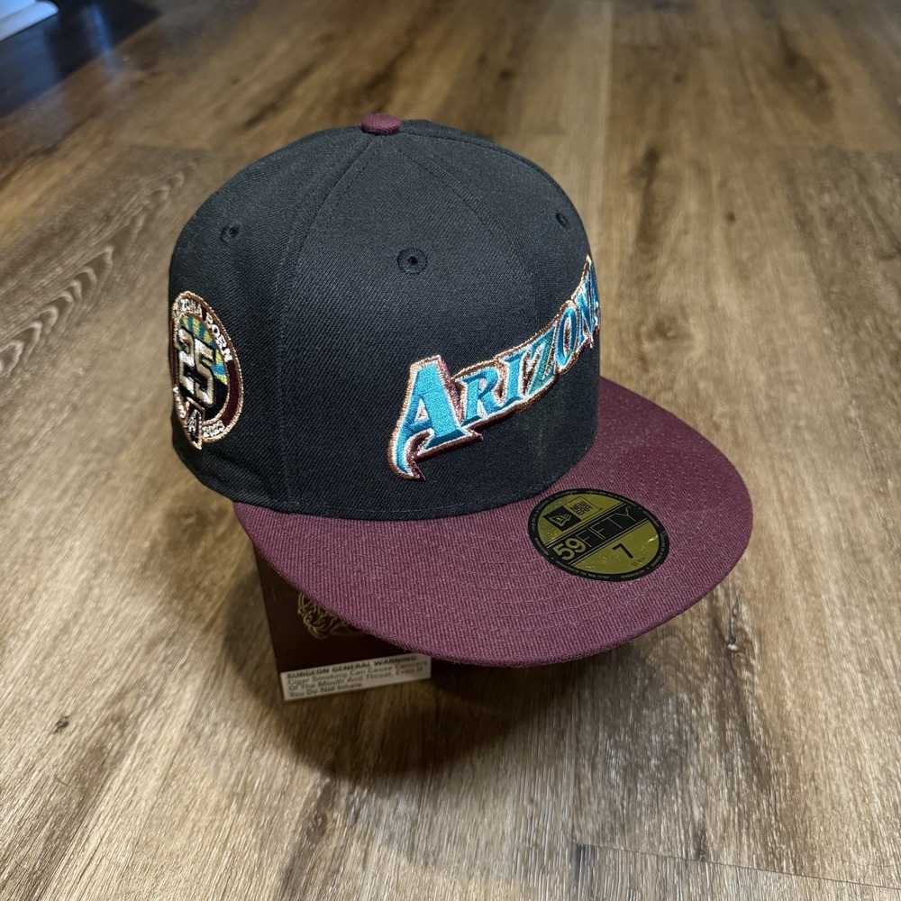 Hat Club Arizona‎ Diamondbacks New Era Cap 7 Black Maroon Copper Teal 59Fifty